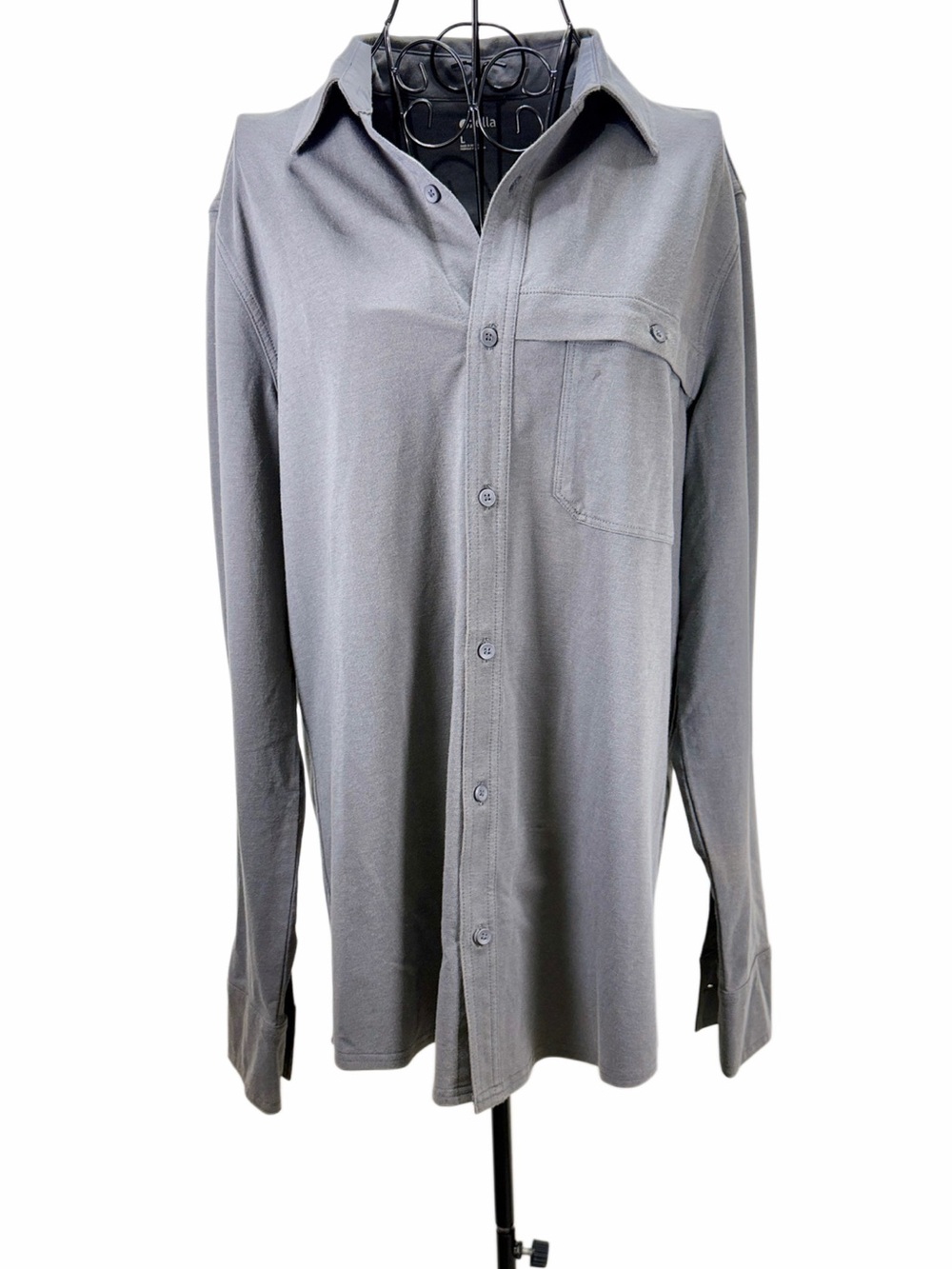Zella Dark Gray Athletic Tee with Logo